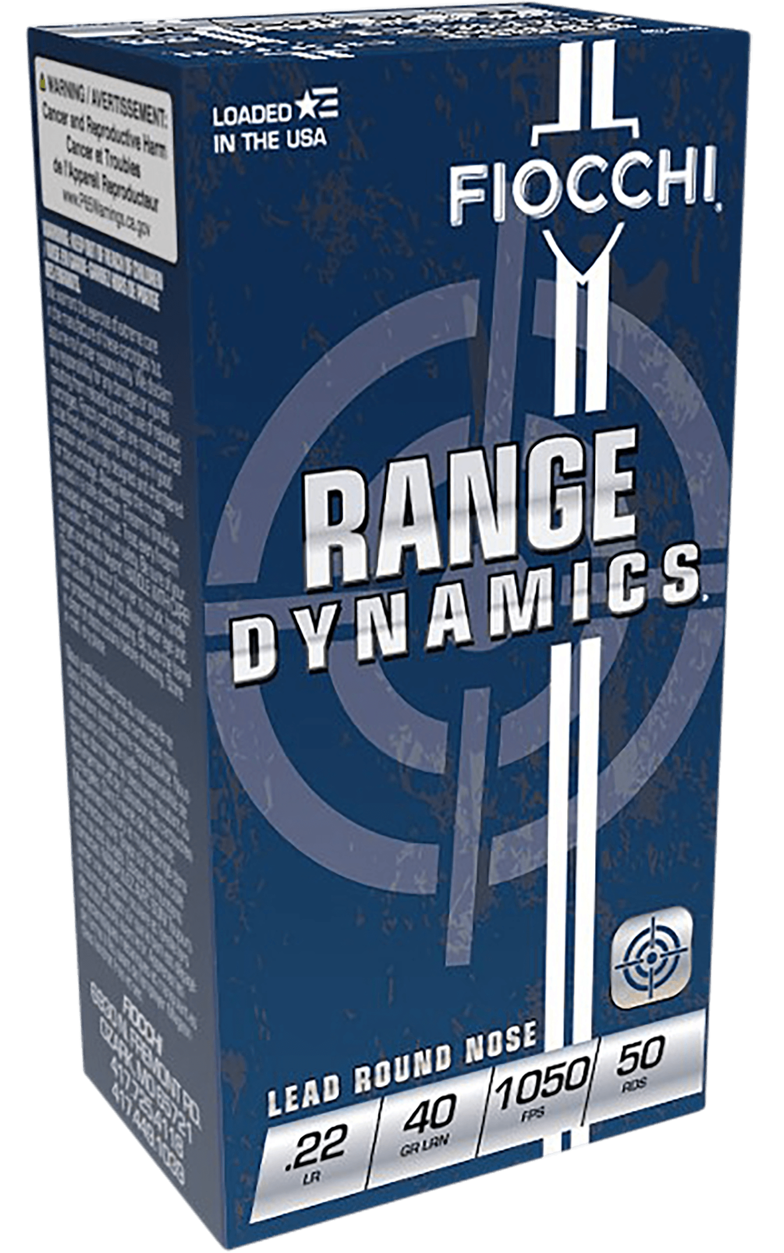 Fiocchi 22FLRN Field Dynamics High Velocity 22 LR 40 gr Lead Round Nose (LRN) 50rd Box