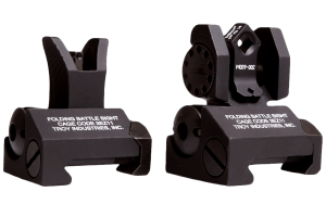 Troy Ind SSIGMCMSTBT01 Tritium Micro BattleSight Set M4 Front & Dioptic Rear Black Hardcoat Anodized