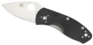 Spyderco C148GP Ambitious 2.25" Folding Drop Point Plain 8Cr13MoV SS Blade Black G10 Handle Includes Pocket Clip