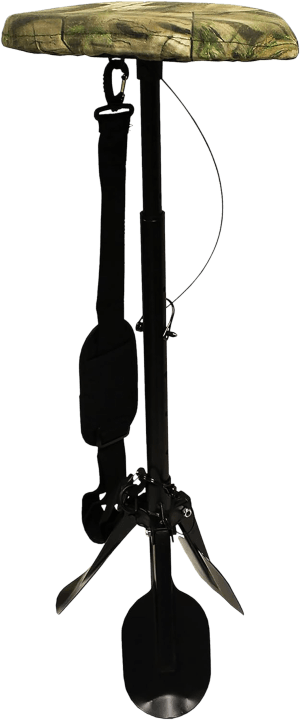 Mojo Outdoors HW2203 Mud Seat  Black Steel/Plastic