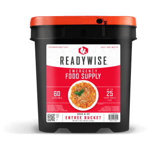 ReadyWise RW01-160 Grab N Go Bucket Freeze Dried Entrees 60 Servings per Bucket