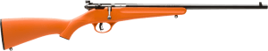 Savage Arms 13810 Rascal 22 LR Caliber with 1rd Capacity 16.12" Barrel Blued Metal Finish & Orange Synthetic Stock Right Hand (Youth)