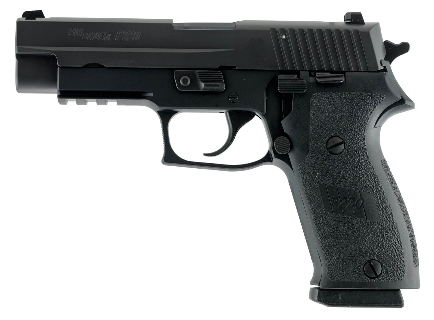 Sig Sauer 220R45BSSCA P220 Full Size *CA Compliant 45 ACP 4.40" 8+1 Black Hardcoat Anodized Aluminum Frame Black Nitron Stainless Steel Slide with Black 1-Piece Ergo Grip - Image 2