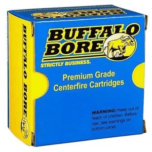 Buffalo Bore Ammunition 21A20 Heavy Strictly Business 10mm Auto 200 gr Full Metal Jacket Flat Nose (FMJFN) 20rd Box