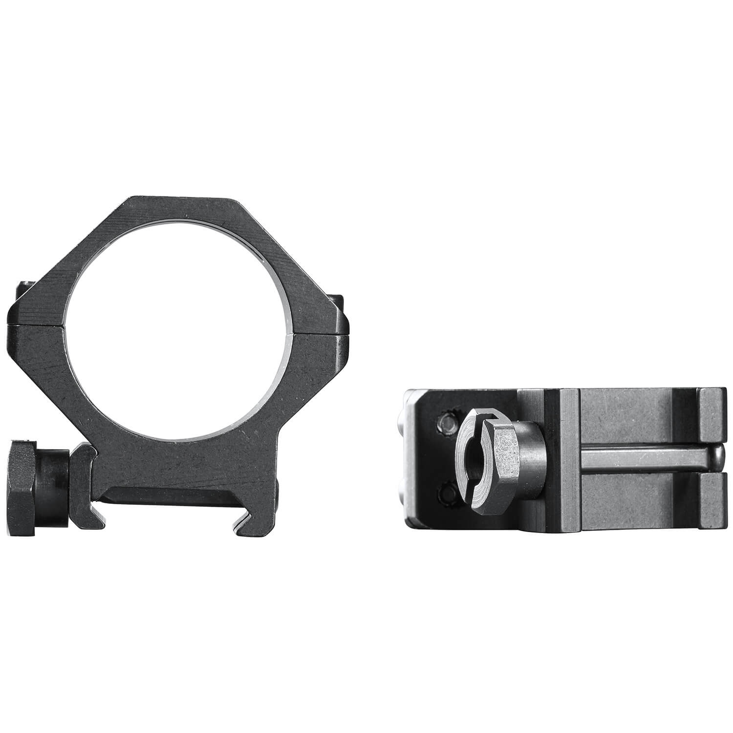 Weaver Mounts 48364 Skeleton Rings Four-Hole Black Anodized Aluminum 30mm Tube Low Weaver Mount - Image 2