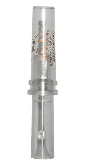 Haydel's Game Calls GHJ Government Hunter Baby Rabbit Open Call Double Reed Baby Cottontail/Jackrabbit Sounds Attracts Predators Clear Acrylic