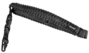 Firefield FF46000 Single Point Tactical Sling made of Black Nylon Paracord with 28"-31" OAL  1.50" W & Adjustable Design for Rifles