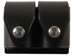 HKS 203PLBN SpeedLoader Case Double Black Large Hytrel Belt Loop Fits S&W/Ruger/Colt/Taurus/Dan Wesson Belts 2.25" Wide