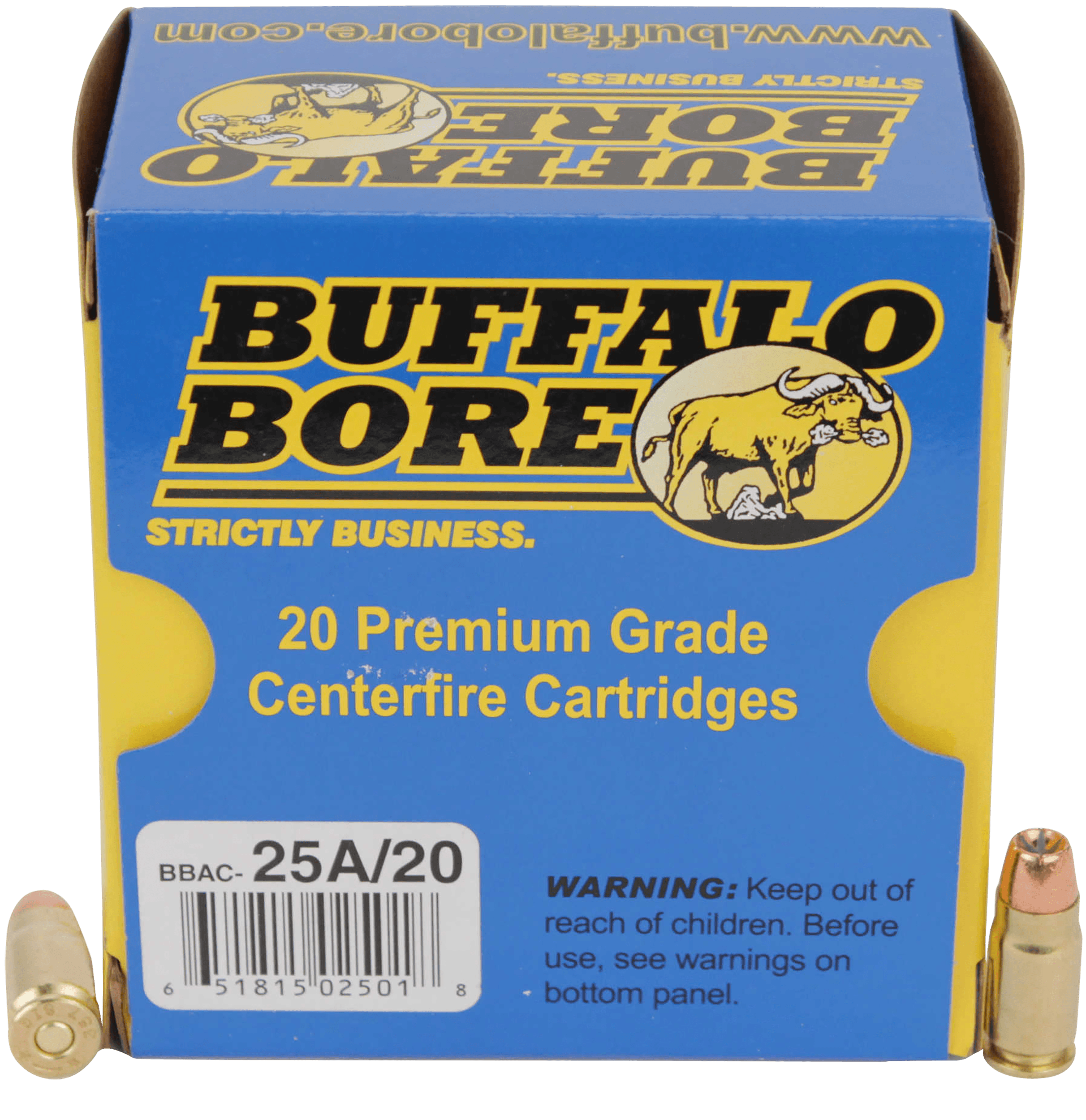Buffalo Bore Ammunition 25A20 Heavy Strictly Business 357 Sig 125 gr Jacketed Hollow Point (JHP) 20rd Box