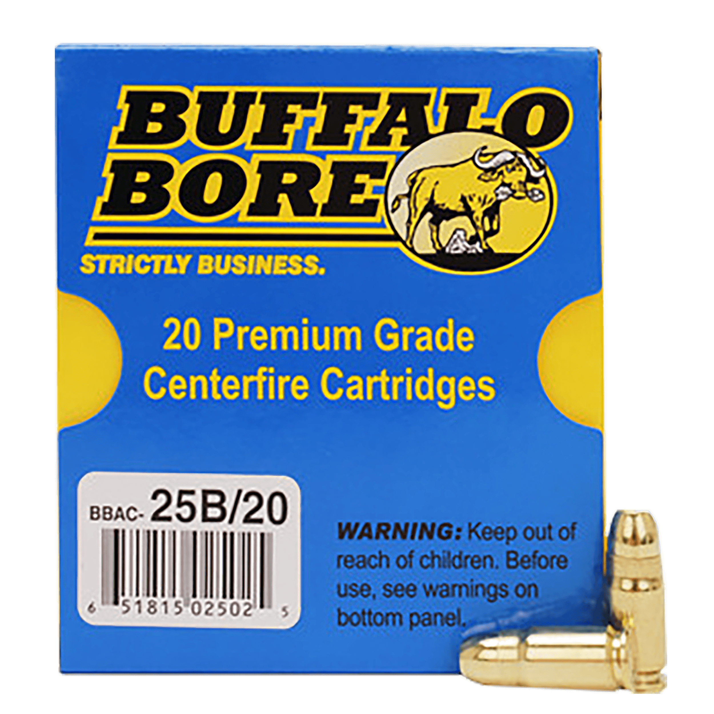 Buffalo Bore Ammunition 25B20 Heavy Strictly Business 357 Sig 125 gr Full Metal Jacket Flat Nose (FMJFN) 20rd Box
