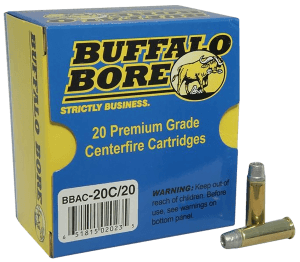 Buffalo Bore Ammunition 20C20 Standard Pressure Strictly Business 38 Special 158 gr Lead Semi-Wad Cutter Hollow Point 20rd Box