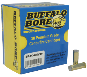 Buffalo Bore Ammunition 20D20 Standard Pressure Strictly Business 38 Special 150 gr Hard Cast Wadcutter (HCWC) 20rd Box Buffalo Bore Ammunition 20D20 Standard Pressure Strictly Business 38 Special 150 gr Hard Cast Wadcutter (HCWC) 20rd Box