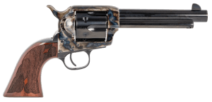 Taylors & Company 555130 Gambler 45 Colt (LC) Caliber with 5.50 Blued Finish Barrel 6rd Capacity Blued Finish Cylinder Color Case Hardened Finish Steel Frame & Checkered Walnut Grip"