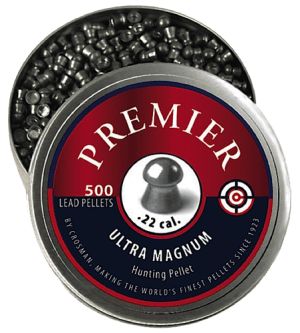 Crosman LDP22 Premier Ultra Magnum 22 Lead Domed Pellet 500 Per Tin