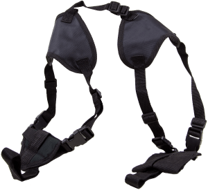 Bulldog WSHD20 Deluxe Shoulder Harness Black Nylon Harness Fits Ruger LCP/Glock 42/2-3" Barrel Ambidextrous