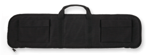 Bulldog BD492 Tactical Shotgun Case made of Water-Resistant Nylon with Black Finish  Tricot Padding  2 External Pockets & 12 Shell Loops 35 L"