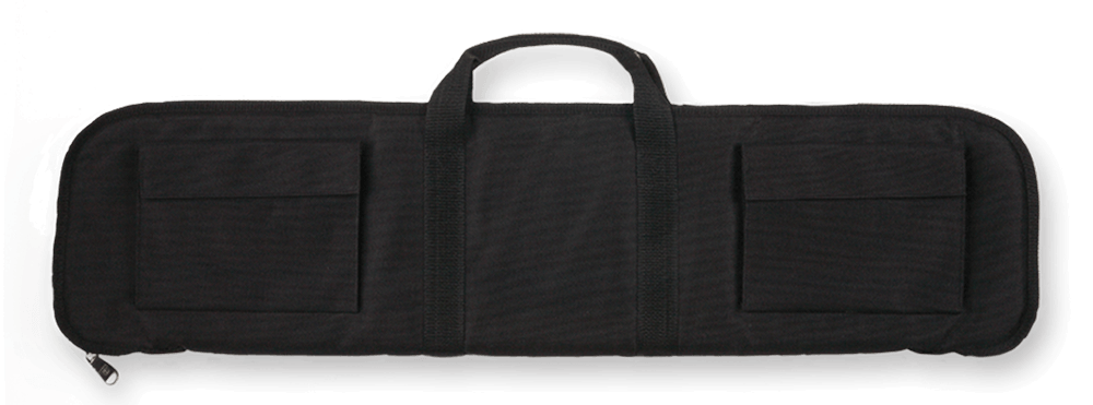 Bulldog BD492 Tactical Shotgun Case made of Water-Resistant Nylon with Black Finish Tricot Padding 2 External Pockets & 12 Shell Loops 35 L"