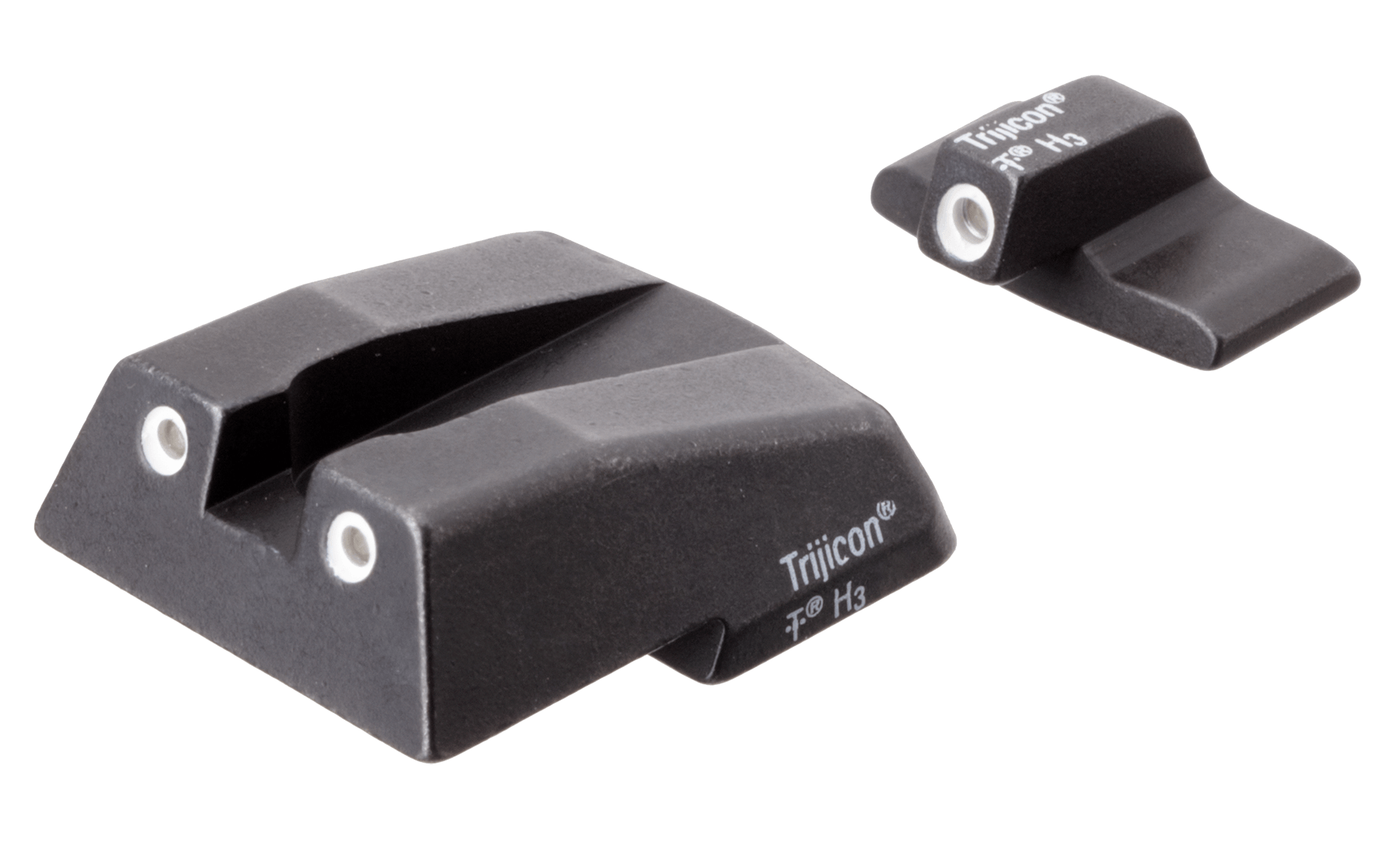 Trijicon 600282 Bright & Tough Night Sights- H&K Black | Green Tritium White Outline Front Sight Green Tritium White Outline Rear Sight