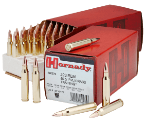 Hornady 80275 Custom  223 Rem 55 gr Full Metal Jacket Boat Tail 50rd Box