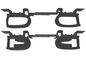 Rugged Gear 10075 Gun Rack Overhead Black Steel Holds 2 Rifle/Shotgun