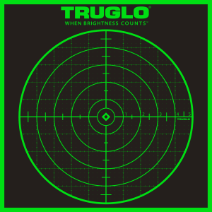 TruGlo TG10A6 Tru-See Splatter Target Black/Green Self-Adhesive Heavy Paper Universal Fluorescent Green 6 Pack Includes Pasters