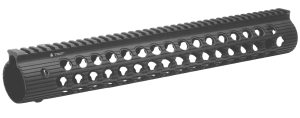 Troy Ind STRXAL115BT01 Alpha Rail Aluminum Black Anodized 15" for AR-15 M16