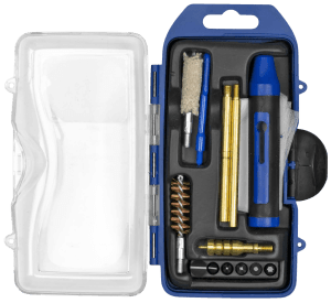 DAC GM40P GunMaster Cleaning Kit 40 Cal & 10mm Pistol/14 Pieces Black/Blue