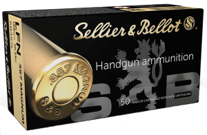 Sellier & Bellot SB357L Handgun 357 Mag 158 gr Lead Flat Nose 50rd Box