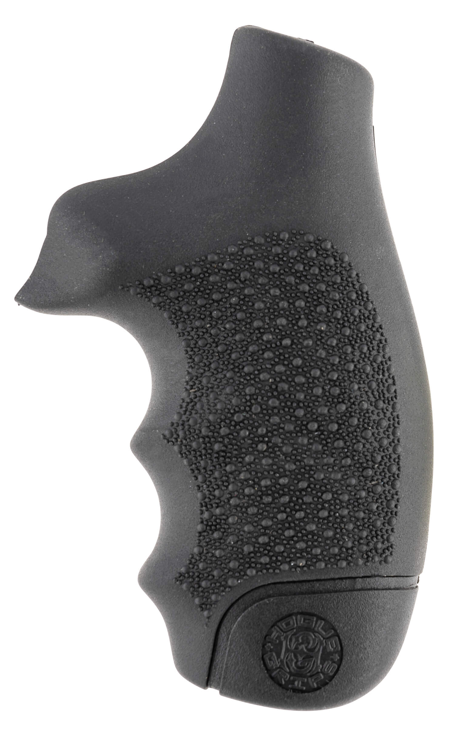 Hogue 60000 OverMolded Monogrip Cobblestone Black Rubber with Finger Grooves for S&W J Frame with Round Butt - Image 2