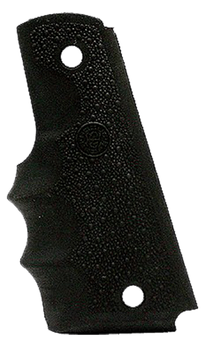Hogue 45000 OverMolded Grip Cobblestone Black Rubber with Finger Grooves for 1911 Government