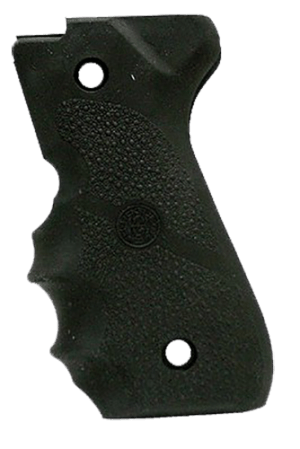 Hogue 92000 Rubber Grip  Black Rubber with Finger Grooves for Beretta 92F  96