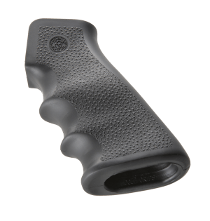 Hogue 15000 OverMolded Grip Black Rubber with Finger Grooves for AR-15 M16