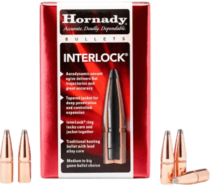 Hornady 3040 InterLock 30 Cal .308 165 gr Soft Point 100rd Box/ 15 Case