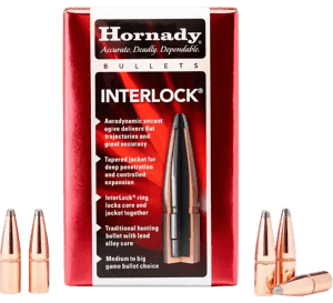 Hornady 3510 InterLock 35 Cal .358 200 gr Spire Point 100rd Box/ 15 Case