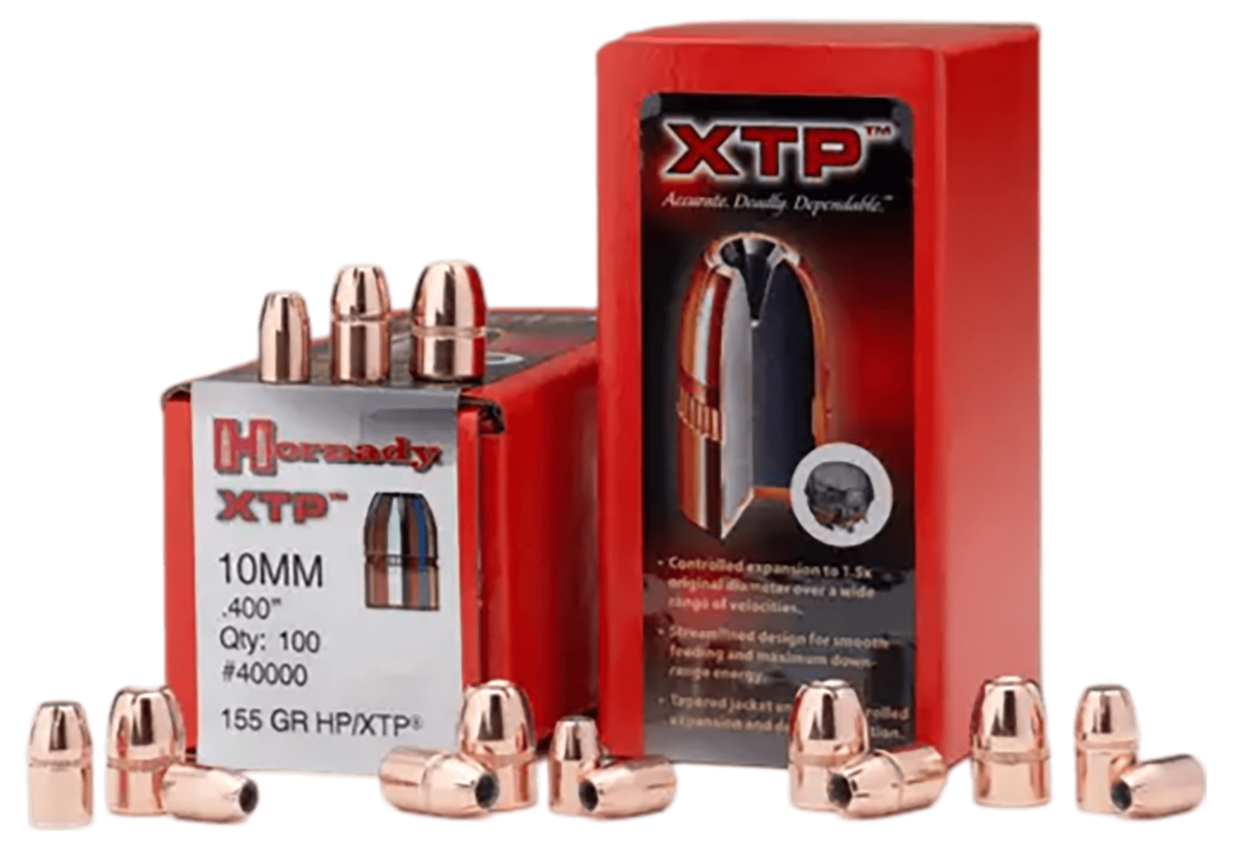 Hornady 45100 XTP 45 Caliber .451 185 GR Hollow Point 100 Box