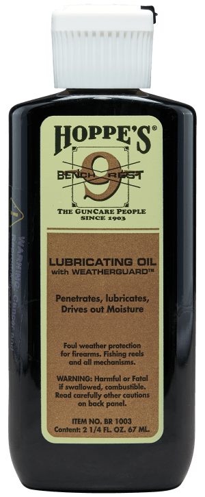 Hoppe's BR1003 No. 9 Bench Rest Lubricating Oil 2.25 oz. Squeeze Bottle 10 Per Pack