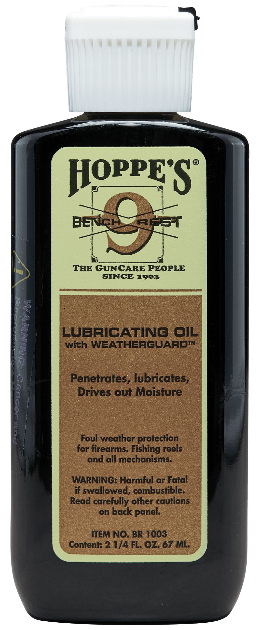Hoppe's BR1003 No. 9 Bench Rest Lubricating Oil 2.25 oz. Squeeze Bottle 10 Per Pack
