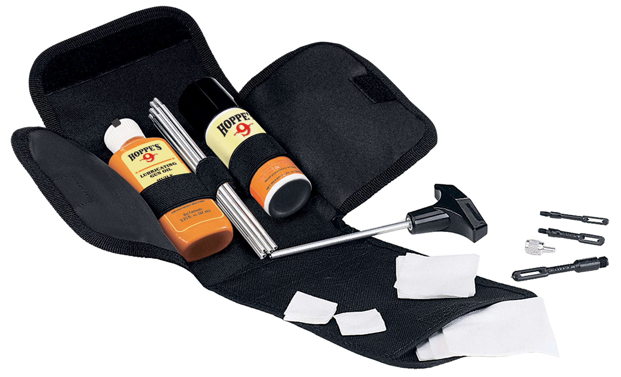 Hoppe's FC2 Universal Field Cleaning Kit Multi-Caliber/Black Compact Soft-Sided Case
