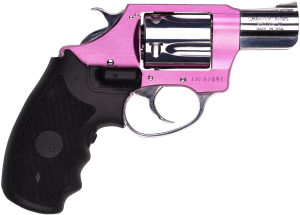 Charter Arms 53832 Undercover Lite Chic Lady Small 38 Special 5 Shot 2" High Polished Stainless Steel Barrel & Cylinder  Pink Aluminum Frame w/Black Crimson Trace Laser Grip  Exposed Hammer