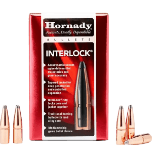 Hornady 3335 InterLock  338 Cal .338 250 gr Soft Point Recoil Proof 100rd Box