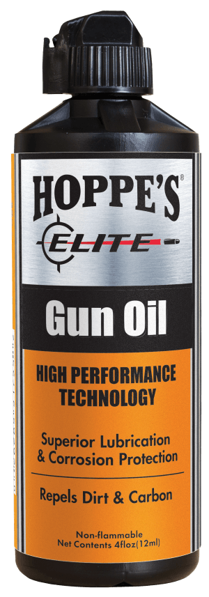Hoppe's GO4 Elite Gun Oil Lubricates And Prevents Corrosion 4 oz. Squeeze Bottle
