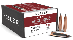 Nosler 58517 AccuBond Long Range 7mm .284 175 gr Spitzer Point/ 100rd Box