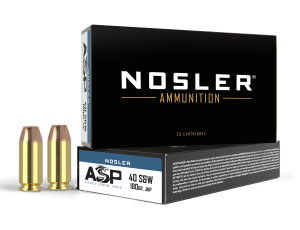 Nosler 51212 Assured Stopping Power Handgun 40 S&W 180 gr Jacket Hollow Point 50rd Box