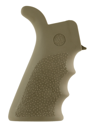 Hogue 15023 OverMolded Beavertail Cobblestone Desert Tan Rubber with AR-15 M16