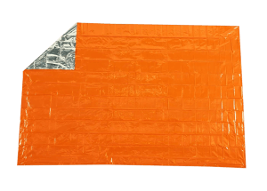 Survive Outdoors Longer 01401222 SOL Emergency Blanket Warmth Waterproof Orange Metalized Polyethylene