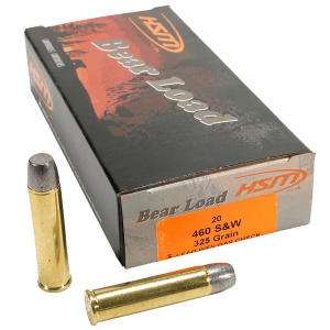 HSM 460SW4N Bear Load 460 S&W Mag 325 gr Wide Flat Nose 20rd Box