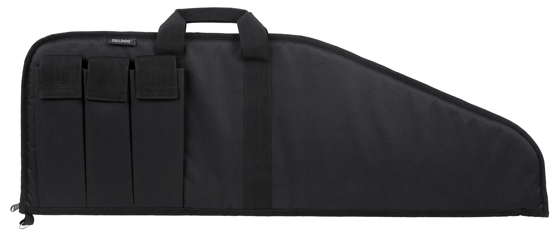 Bulldog BD49943 Pit Bull Rifle Case made of Water-Resistant Nylon with Black Finish Tricot Lining 3 Velcro Magazine Pouches & Soft Padding 43 L"