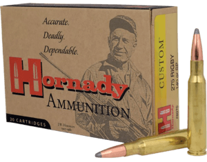 Hornady 8070 Custom Hunting 275 Rigby 140 gr InterLock Spire Point 20rd Box