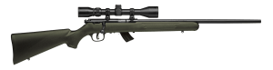Savage Arms 26721 Mark II FXP 22 LR Caliber with 5+1 Capacity 21" Barrel Matte Blued Metal Finish & OD Green Synthetic Stock Right Hand (Full Size) Includes 3-9x40mm Scope