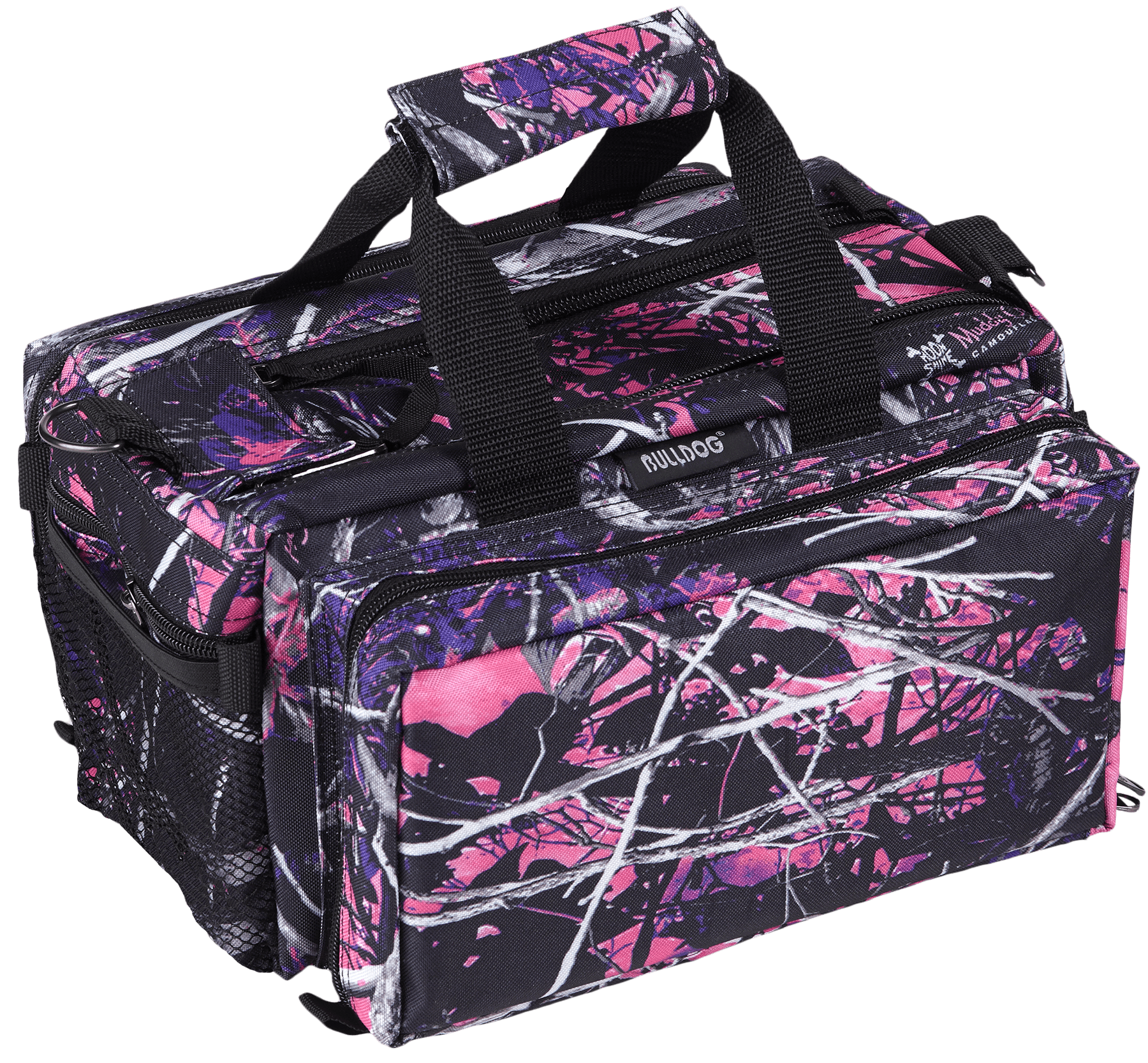 Bulldog BD910MDG Deluxe Range Bag Water Resistant Muddy Girl Nylon with Adjustable Strap Removeable Divider Storage Pockets & Deluxe Padding 13" x 7" x 7" Interior Dimensions